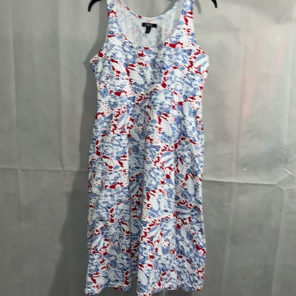 Chaps midi dress light blue, white and red - Picture 10 of 12